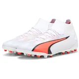 Puma Ultra Pro Mg Fussballschuh, White Schwarze Feuer-Orchidee, 45 EU