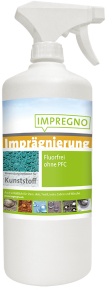 IMPREGNO Kunststoff Imprägnierung, Fluorfreies Hydrophobiermittel für Kunststoff in Haus und Garten, 1 Liter - Sprühflasche