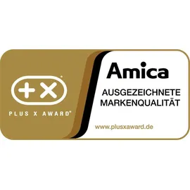 Amica VKS 358 150 E Kühlschrank (370 l, 1855 mm hoch, Edelstahl)
