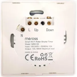 Meross WLAN Rolladenschalter funktioniert mit Homekit, Alexa Rolladen, Smart Jalousien Schalter benötigt Nullleiter, Zeitschaltuhr und Sprachsteue...