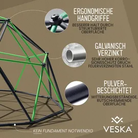 veska Klettergerüst DomeClimber grau/rot