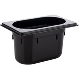 APS GN 1/9 Behälter aus Polycarbonat, Abmessungen 176 x 108 mm/Höhe 100 mm/Volumen 1 Liter, schwarz