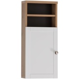 Schildmeyer Highboard Jesper, Holzwerkstoff, Artisan Eiche/weiß matt, 30,3 x 25,4 x 70 cm