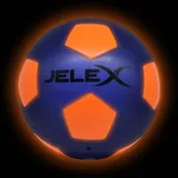 JELEX "Neon" LED Leucht Fußball blau/orange-Größe:5