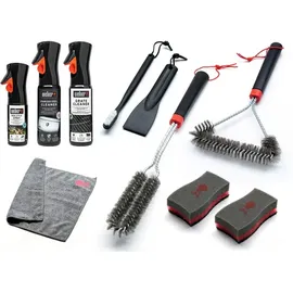 Weber Reinigungs-Set 10-tlg. Edelstahl schwarz