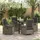 vidaXL Garten Essgruppe 5-tlg. Grau