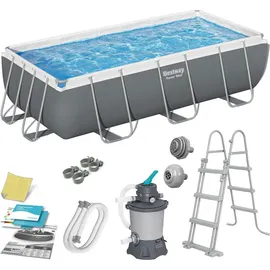 BESTWAY Rahmen-Gartenpool 404 x 201 x 100 cm inkl. Filterpumpe