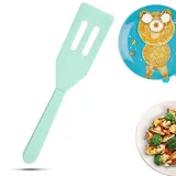 Pfannenwender Silikon, Antihaft Hitzebeständig Silicone Spatula, Pfannenwender mit Schlitzen, Silikonschaber, Silikon Spatel Küchenhelfer, Silikon Pfannenwender, für Backen, Kochen, Flip (Grün)
