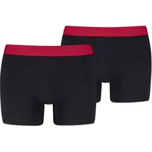 Levi's LEVIS MEN TWILL WB BOXER BRIEF schwarz/rot M 2er Pack