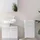 Vicco Midischrank Freddy, Weiß Hochglanz, Badezimmer, Badregal