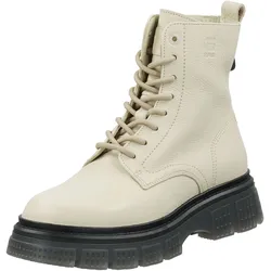 Schnürstiefelette G-STAR "G-Star RAW Stiefelette Leder", Damen, Gr. 39, beige, Leder, casual, Schuhe