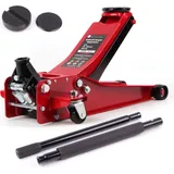 Springer Werkzeuge 3 T Rangierwagenheber Wagenheber 75-505mm Doppelkolben Hydraulisch 2 Auflagen