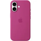 Apple Silikon Case mit MagSafe für iPhone 16 fuchsia