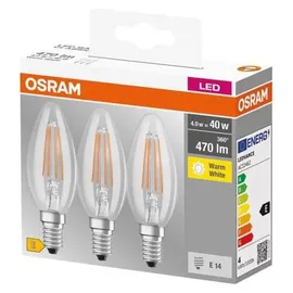 Osram LED Base Classic B 819313 4W E14 warmweiß 3 St.