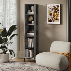 Vicco Bücherregal Eliza 36 x 188 cm Grau