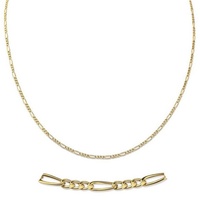 Firetti Collierkettchen »Schmuck Geschenk Gold 333 Halsschmuck Halskette Goldkette Figarokette«, 70909437-50 gelbgoldfarben