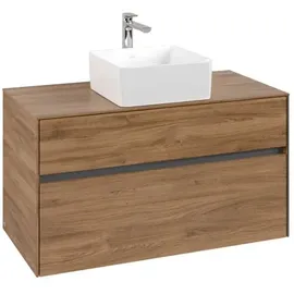 Villeroy & Boch Collaro Waschbeckenunterschrank 100 x 55 cm Kansas Oak