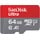 SanDisk Ultra microSD UHS-I U1 A1 140 MB/s + SD Adapter 64 GB