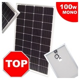 Apex Solarmodul Solarpanel Solarmodul 55419 MONOkristallin 100W schwarz