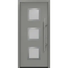 EcoStar Haustür ISOPRO Secur IPS 810S RC2 graualuminium 110 x 210 cm