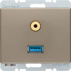Berker Steckdose USB/3,5mm Audio 3315399011
