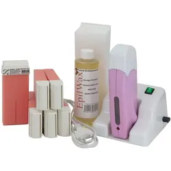 EpilWax Wachswärmer Waxing Set für Enthaarung Haarentfernung mit Aufsteller