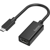 Hama Video-Adapter USB-C-Stecker/HDMI-Buchse Ultra-HD 4K Schwarz