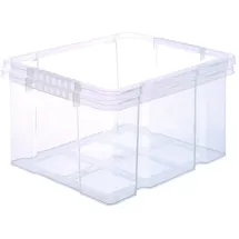 BigDean 2x Stabile Kunststoffbox Eurobox (Dreh Stapelbar) 44x35x24cm passt in Kastenregale