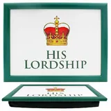 Knietablett mit weicher Polsterung fürs Bett oder zum Fernsehen, „His Lordship & Her Ladyship“ His Lordship
