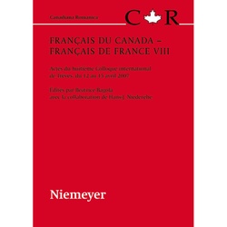 Français Du Canada - Français De France Viii, Gebunden