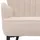 Mendler Lounge-Sessel HWC-K37 Chenille 75 x 80 x 75 cm creme-beige mit Kissen