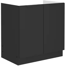 Küchen-Preisbombe Spülenschrank SIENA 80 x 0 x 0 cm Schwarz