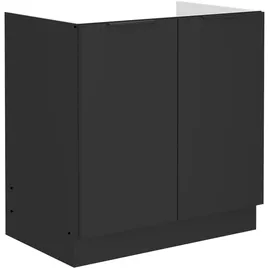 Küchen-Preisbombe Spülenschrank SIENA 80 x 0 x 0 cm Schwarz
