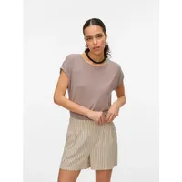 Vero Moda Rundhalsshirt VMAVA PLAIN SS TOP GAJRS NOOS
