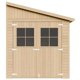 TIMBELA Anbau-Gartenhaus 2,97 x 2,00 m Beige