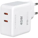 Vivanco Super Fast Power Delivery Dual Home Charger White