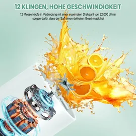 miuuipi Tragbarer Mixer Mini-Standmixer Smoothie-Maker