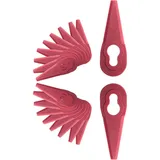FANZTOOL Ersatzmesser-Set Rasentrimmer-Zubehör Rasentrimmermesser für FANZTOOL 20V Rasentrimmer 20Stk. (Gerade)