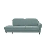 meinSofa Recamiere Mikrofaser 2-Sitzer Blau