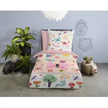 Good Morning Rinke Blumen Beige 135 x 200 cm + 80 x 80 cm