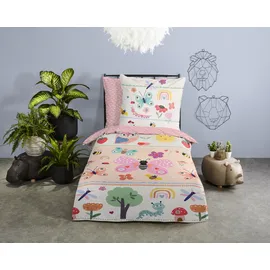 Good Morning Rinke Blumen Beige 135 x 200 cm + 80 x 80 cm