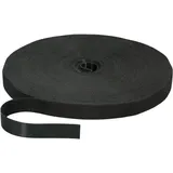 EFB-Elektronik Klettband 20mm Schwarz 25m Rolle