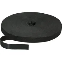EFB-Elektronik Klettband 20mm Schwarz 25m Rolle