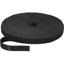 EFB-Elektronik Klettband 20mm Schwarz 25m Rolle