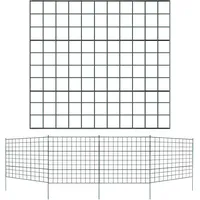 Teichzaun, Steckzaun, Gartenzaun Metall, Freigehege, Zaun, Gitterzaun