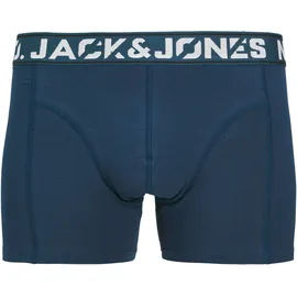 JACK & JONES Trunk »JACCOLTON SOLID TRUNKS 12 PACK« Packung, 12 Stk., phantom pack:schwarz, titan, schwarz navy, schwarz, titan, titan, schwarz, schwarz navy, titan, schwarz, ph, Jersey, Obermaterial: 95% Baumwolle, 5% Elasthan, unifarben, bequem, Unterhosen