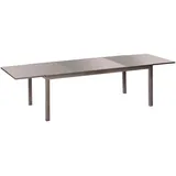 Merxx Semi Ausziehtisch 220 x 110 x 75 cm Grau/Schwarz