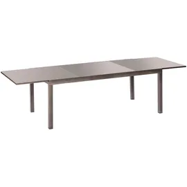 Merxx Semi Ausziehtisch 220 x 110 x 75 cm Grau/Schwarz