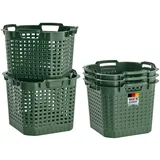 Buri Obstkorb Gartenkorb lebensmittelecht 40 x 40 x 30 cm grün