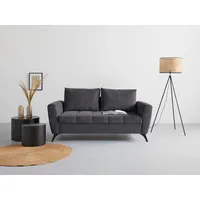 INOSIGN 2,5-Sitzer "Lörby" Sofas Gr. B/H/T: 180cm x 90cm x 92cm, Aqua Clean Pascha, Aqua Clean Pascha, grau (anthrazit) Belastbarkeit bis 140kg pro Sitzplatz, auch mit Aqua clean-Bezug